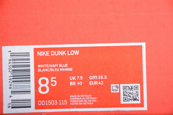 nike dunk low "midnight navy" dd1503-115