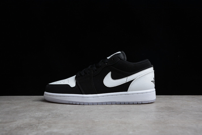 air jordan 1 low "white/black" dh6931-001