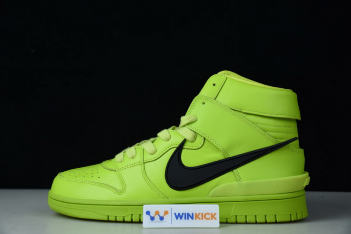 nike dunk high x ambush flash lime - cu7544-300