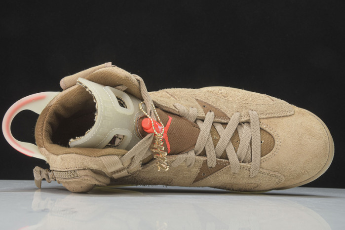 travis scott x air jordan 6 “british khaki” dh0690-200