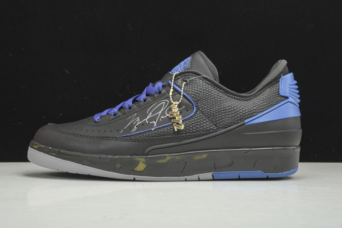 jordan 2 retro low sp of black blue dj4375-004
