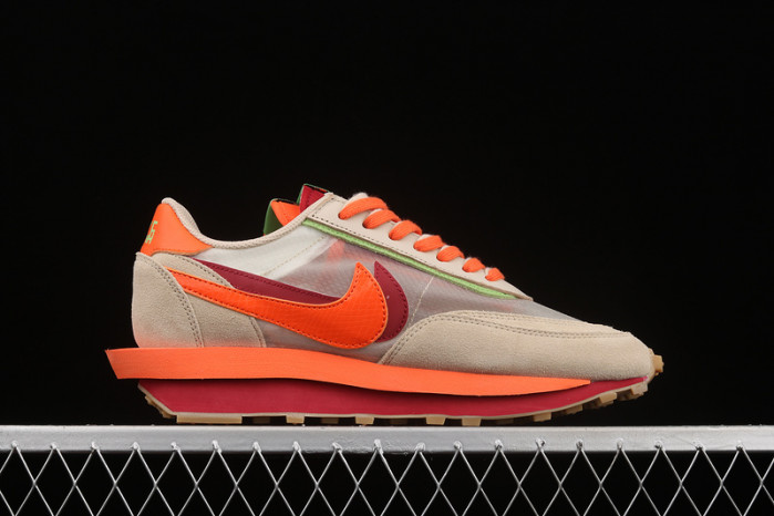 nike ldwaffle clot sacai net orange blaze dh1347-100