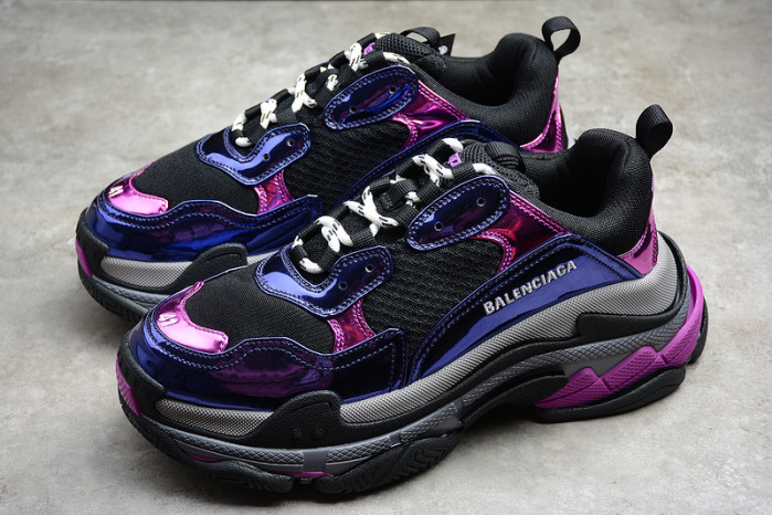 bl triple s trainers sneakers purple 030517