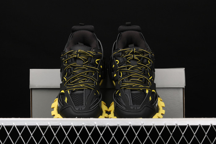 bl tess s. gomma trek low sneakers black yellow 112302