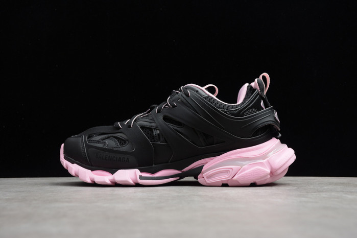 (led) bl track trainers sneaker black pink 10605