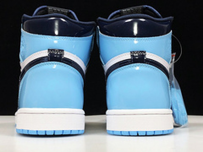 air jordan 1 unc blue chill patent leather cd0461-401