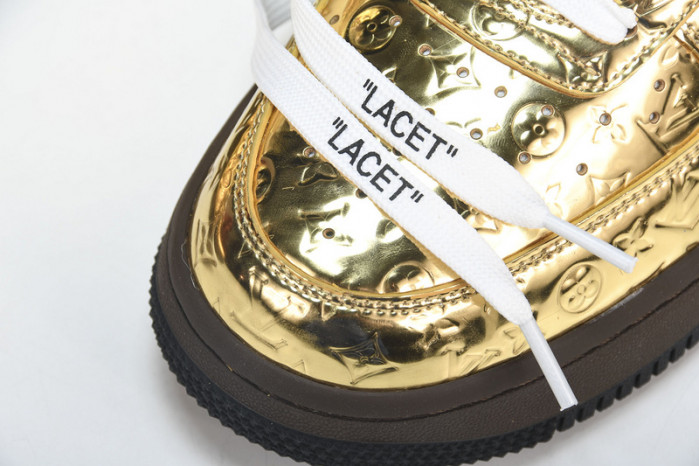 nike air force 1 low by virgil abloh metallic gold 1025