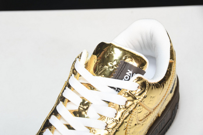 nike air force 1 low by virgil abloh metallic gold 1025