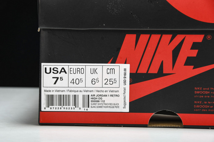 jordan 1 retro high track red 555088-112