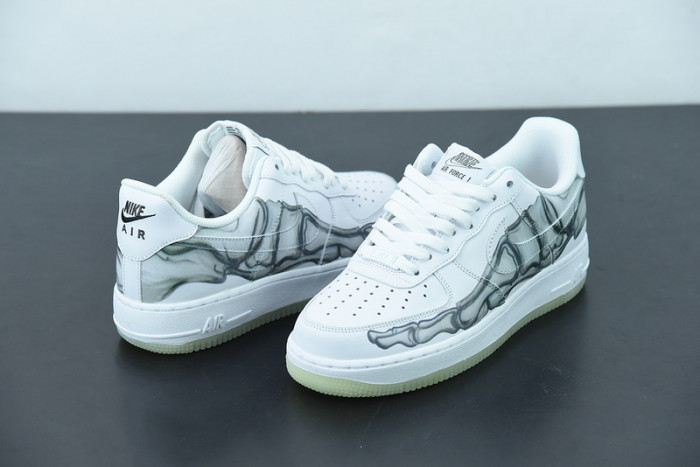 air force 1 low white skeleton halloween (2018) bq7541-100