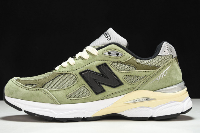 jjjjound x new balance 990v3 “olive” m990jd3