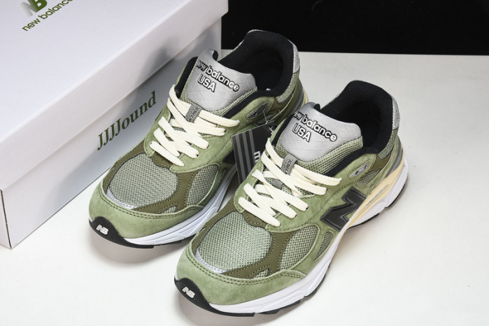 jjjjound x new balance 990v3 “olive” m990jd3