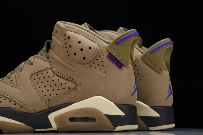 air jordan 6 retro gore-tex brown kelp fd1643-300