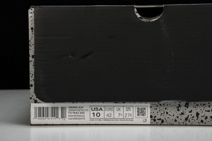 air jordan 6 retro gore-tex brown kelp fd1643-300