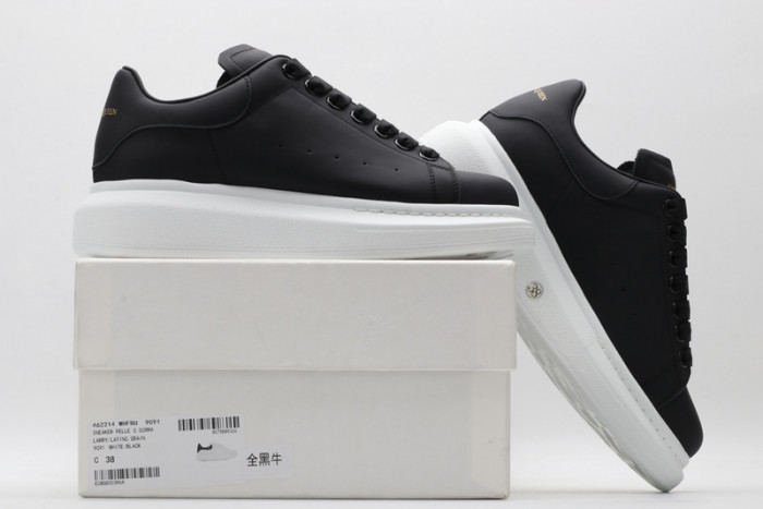 alex mcqu black white sole sneakers