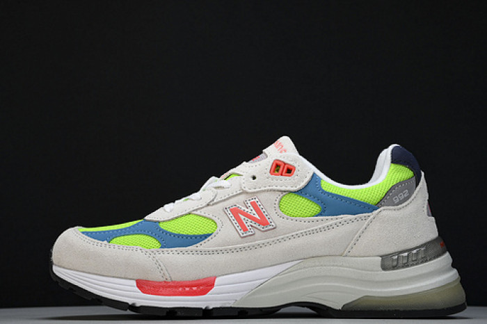 new balance 992 white neon cyan m992da
