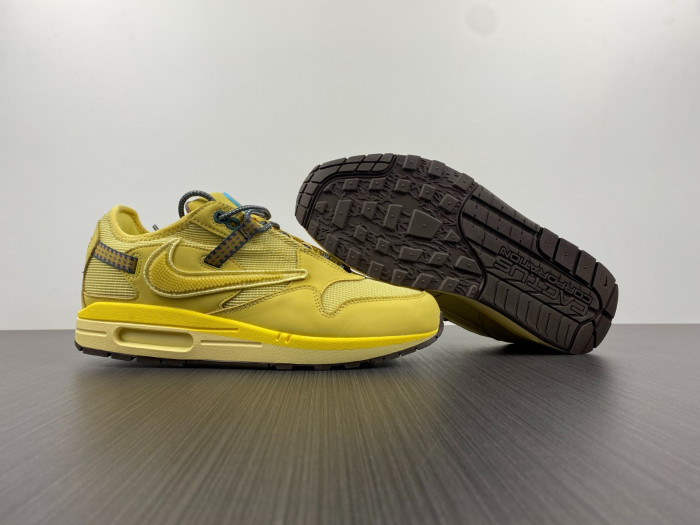 travis scott x nike air max 1 wheat do9392-700
