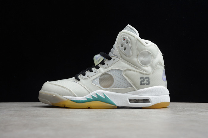 of air jordan 5 sp grey green - ct8480-105