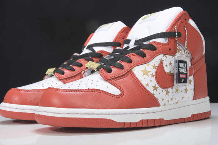 nike dunk high pro sb red stars 307385-161