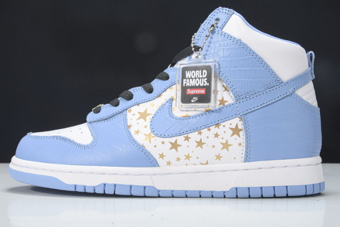 nike dunk high pro sb blue stars 307385-141