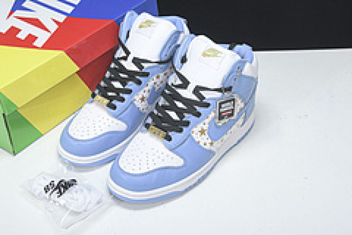 nike dunk high pro sb blue stars 307385-141