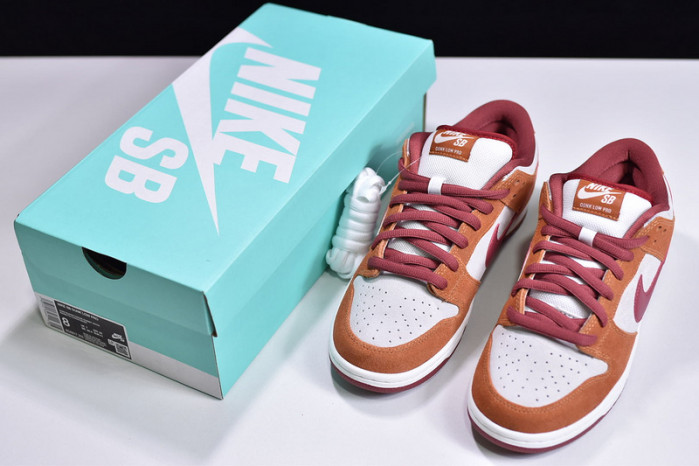nike sb dunk low pro dark russet cedar bq6817-202