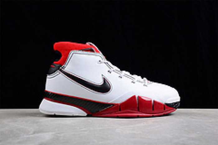 nike kobe 1 protro white black red aq2728-102