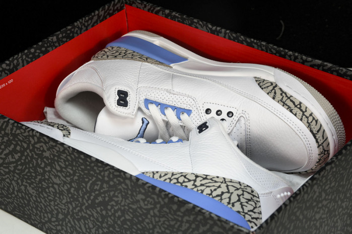 air jordan 3 retro “unc” white ct8532-104