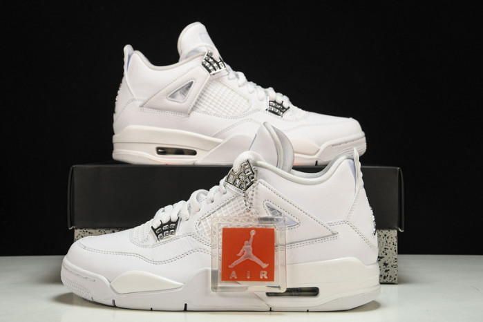 air jordan 4 retro “pure money” white mens 308497-100