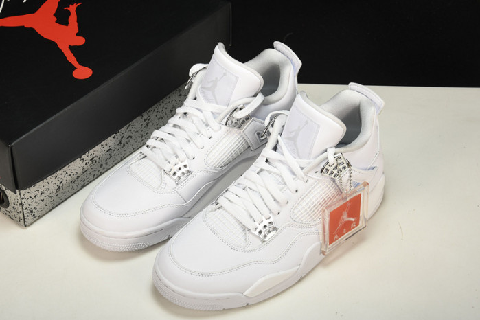 air jordan 4 retro “pure money” white mens 308497-100