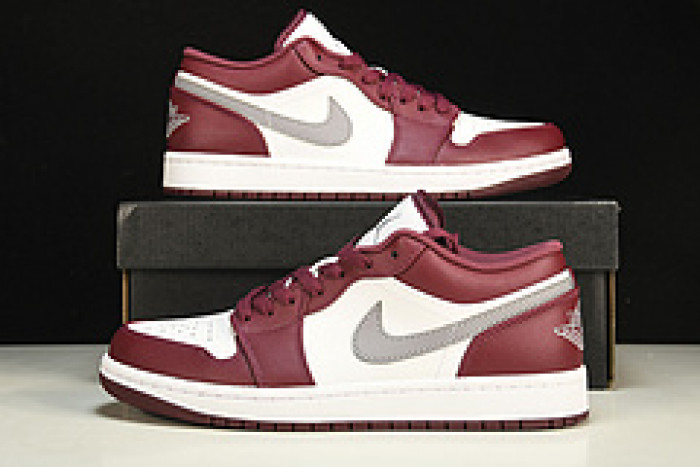 jordan 1 low white bordeaux 553558-615