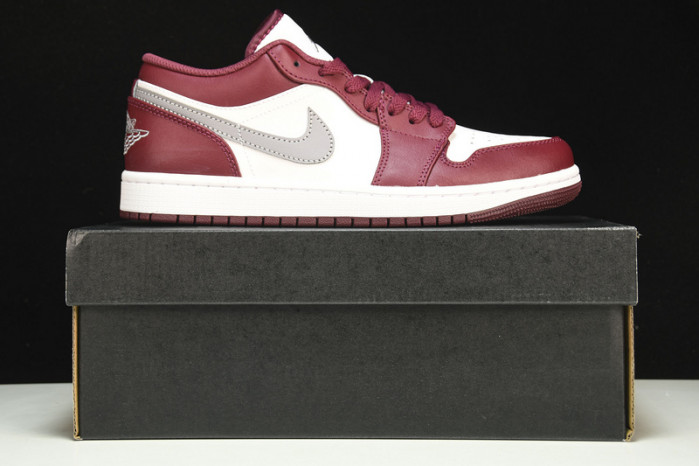 jordan 1 low white bordeaux 553558-615