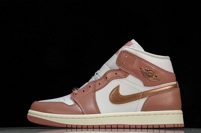 air jordan 1 mid se“red stardust” fb9892-670