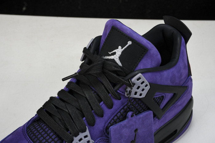 travis scott x air jordan 4 retro purple aj4-766296