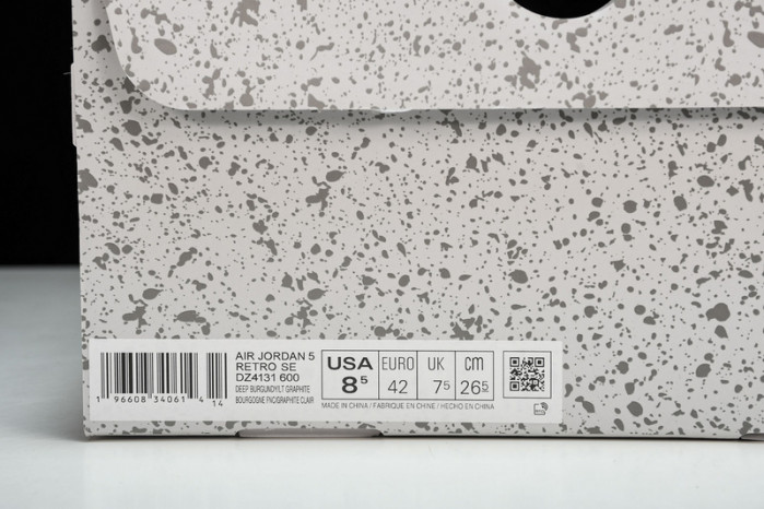 air jordan 5 “burgundy” dz4131-600