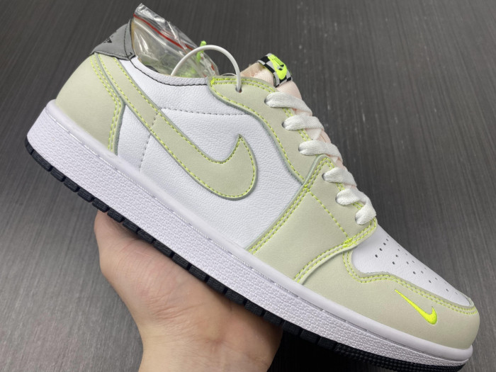 nike air jordan 1 low white-green dm7837-10r