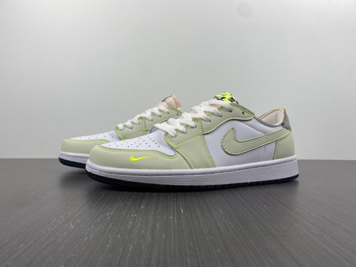nike air jordan 1 low white-green dm7837-10r