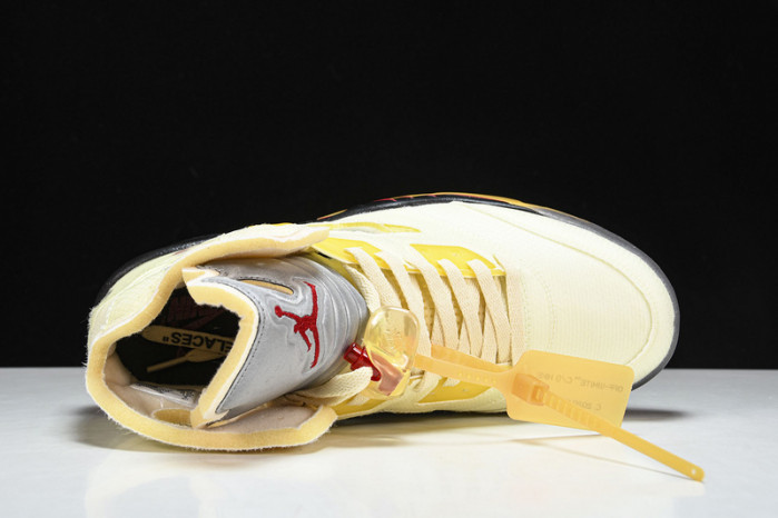 of x air jordan 5 “sail” dh8565-100