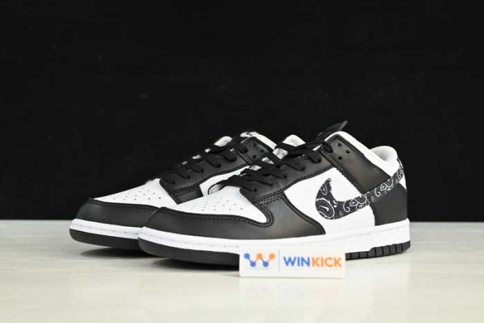 nike dunk low "black paisley