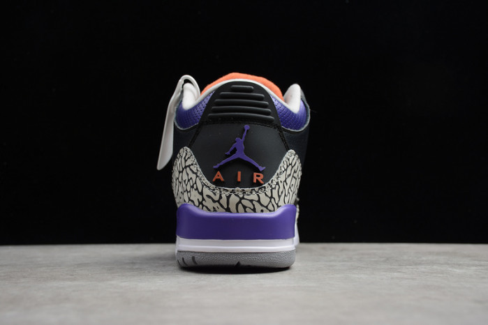 jordan 3 retro black court purple - ct8532-050