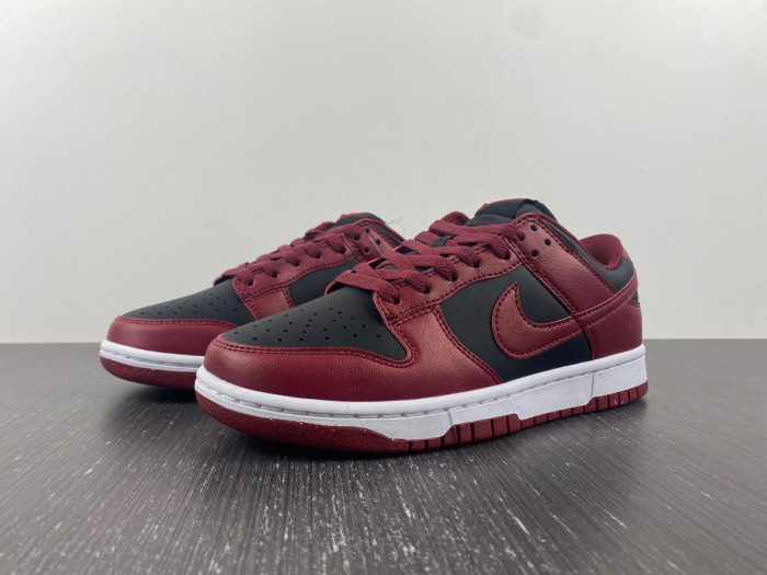 nike dunk low next nature dark red/black dn1431-002