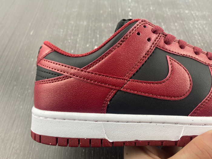 nike dunk low next nature dark red/black dn1431-002