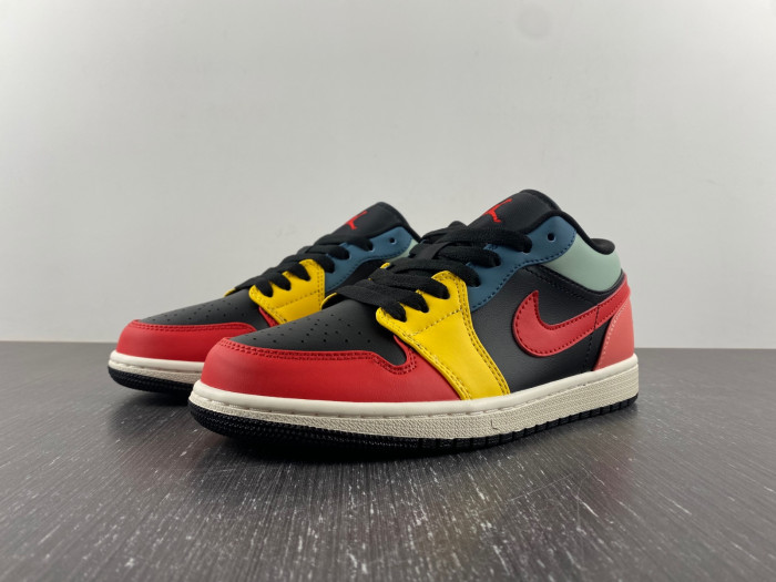jordan 1 retro low se black multi-color dn3739-060