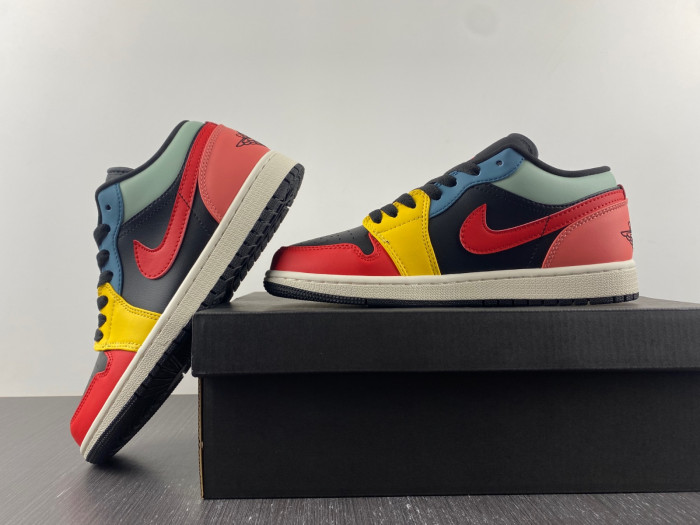 jordan 1 retro low se black multi-color dn3739-060
