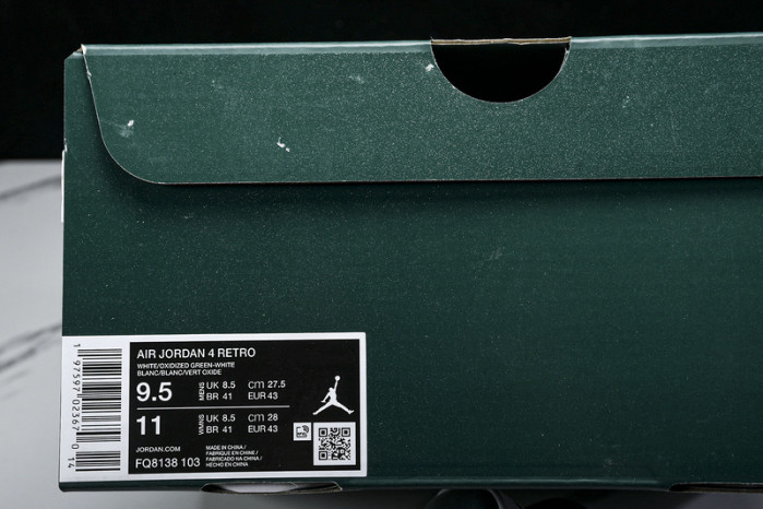 air jordan 4 “oxidized green” fq8138-103