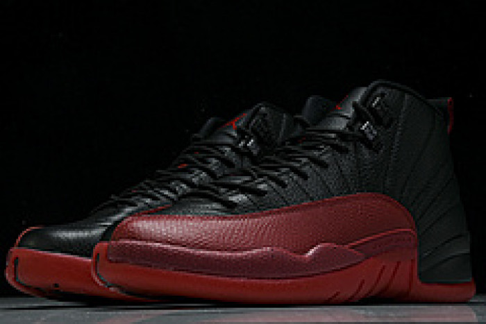 air jordan 12 black and red 130690-002