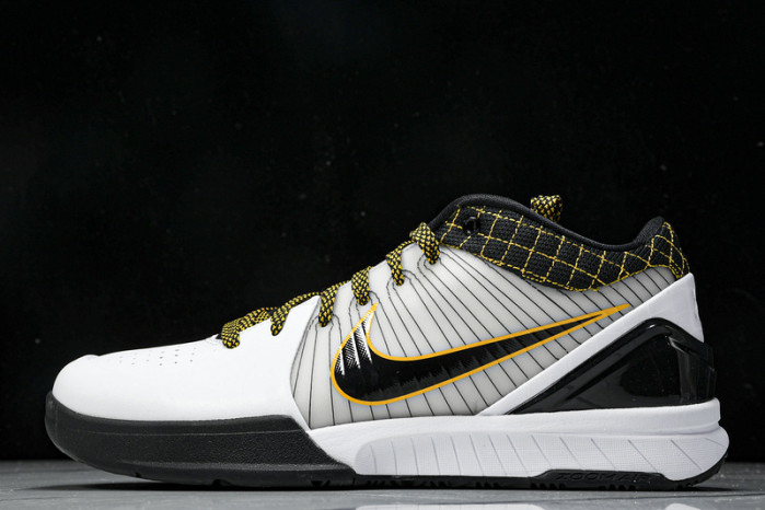 nike kobe 4 protro white black del sol av6339-101