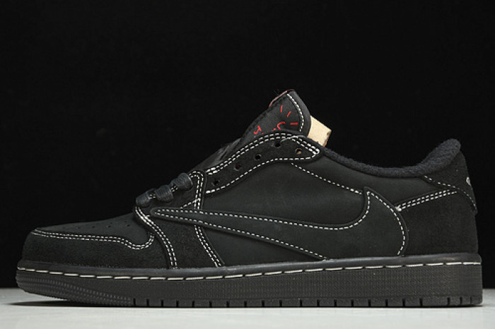 travis scott x air jordan 1 low "black phantom" dm7866-001