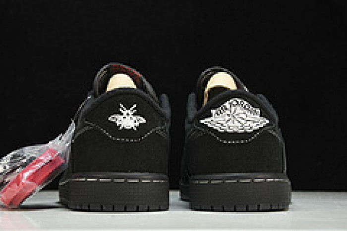 travis scott x air jordan 1 low "black phantom" dm7866-001