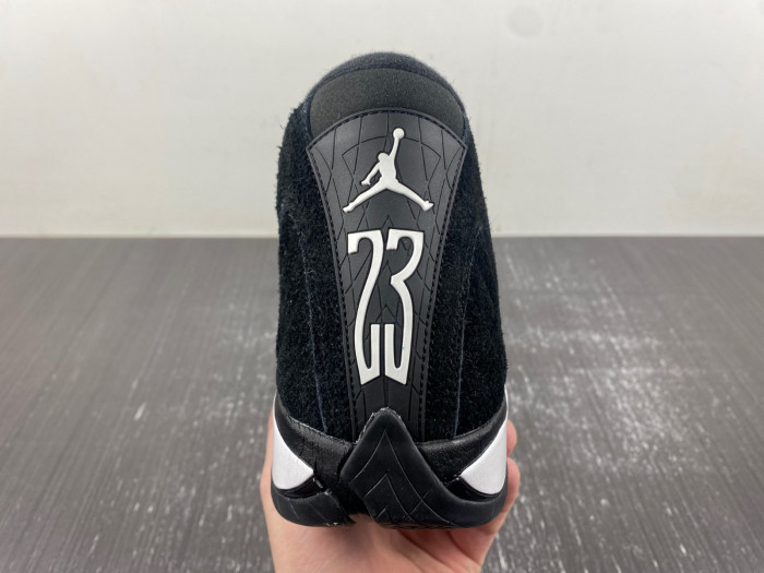 jordan 14 “black/white/university red” 487471-016